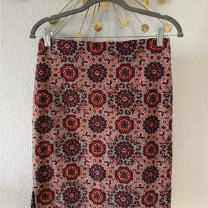 LOFT Multicolor Floral Pencil Skirt